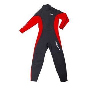 Vigor Kids Black and Red Swim Rashguard